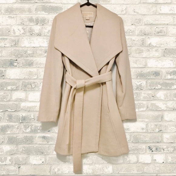 🆕MICHAEL KORS Neutral Ivory Oversized Wool… - Picture 2 of 5